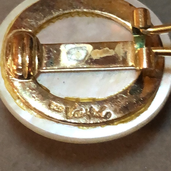 Kai Yin Lo Kylo 925 Onyx & Mother Of Pearl Clip On - Picture 9 of 14